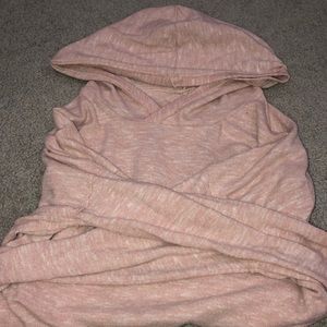 AE soft and sexy plush long sleeve w hood blush